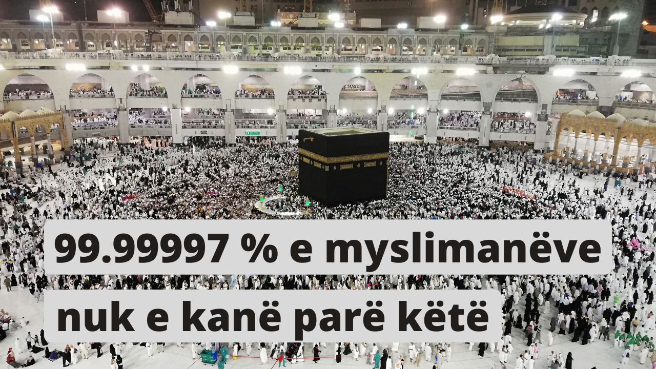 99.99997 % e Myslimanëve Nuk e Kanë Parë Këtë